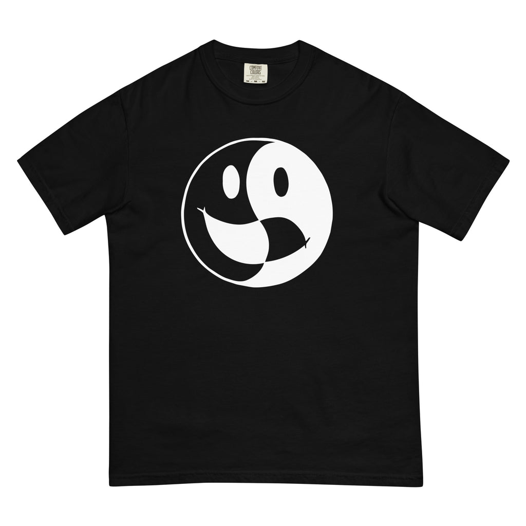 Yinny & Yang Curved Black T-Shirt