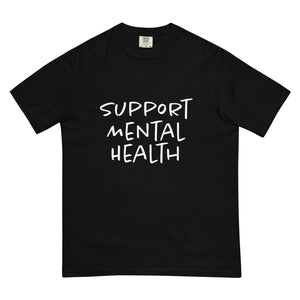 Support Mental Health Black T-Shirt