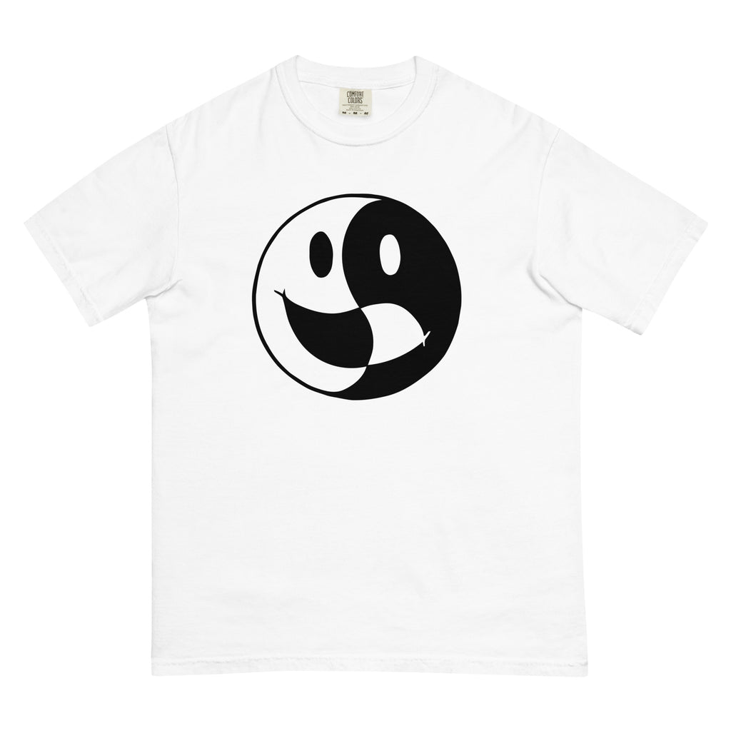 Yinny & Yang Curved White T-Shirt