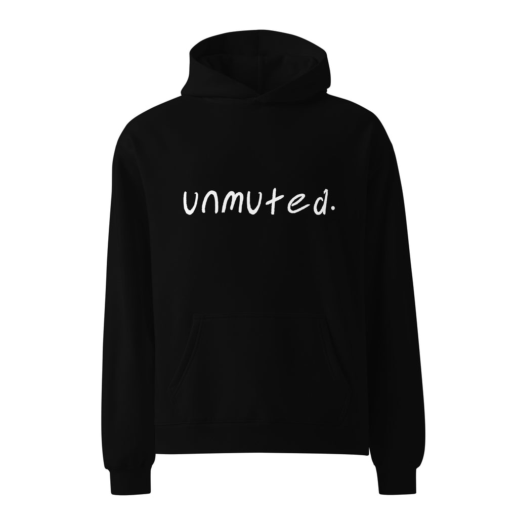 Unmuted Black Hoodie