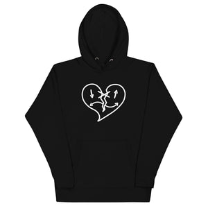 Broken Piece Icon Black Hoodie