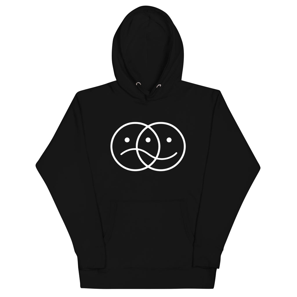 Simple Face2Face Black Hoodie