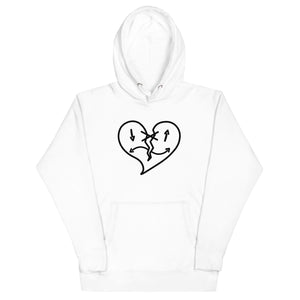 Broken Piece Icon White Hoodie