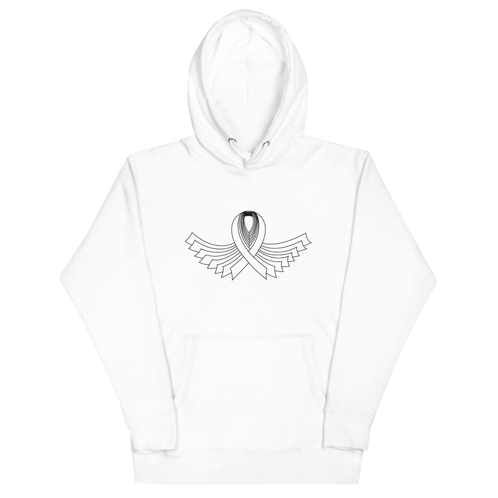 Ribbon White Hoodie